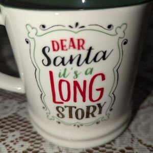 Threshold Dear Santa it's a long story coffee cup